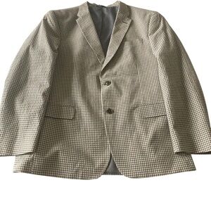 Tommy Hilfiger Sport Coat Blue Black Two Button Blazer Mens R42